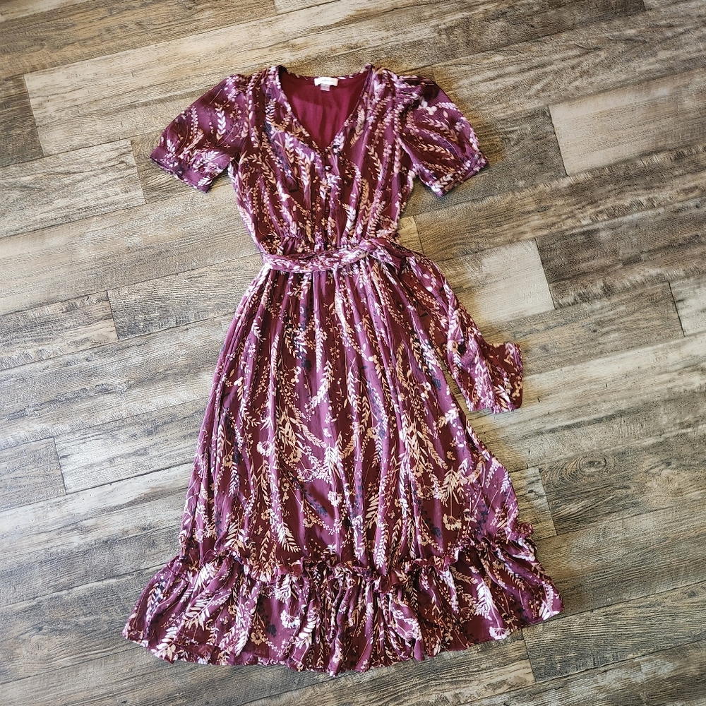 calvin klein red maxi dress